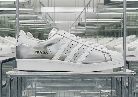 silver prada adidas|new prada superstar.